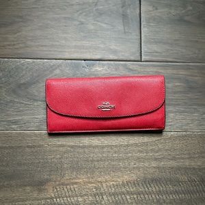 Red COACH Wallet.